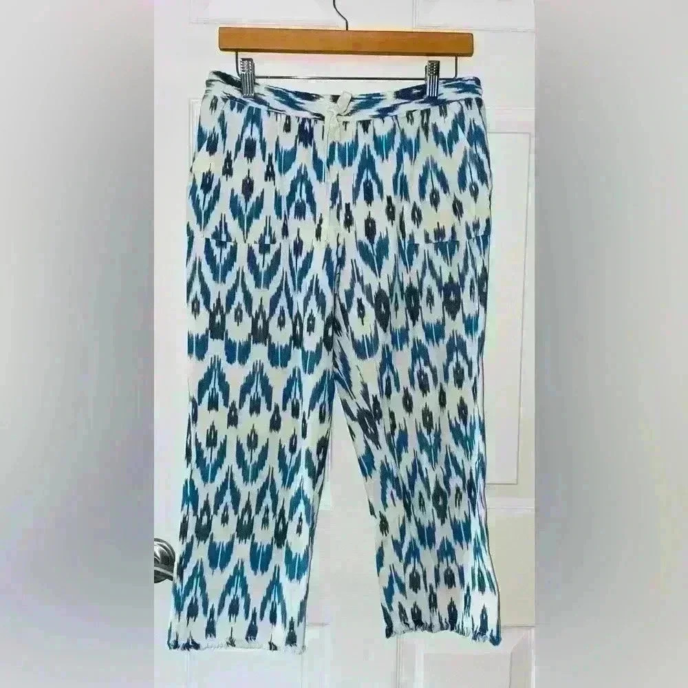 Hei Hei ANTHROPOLGIE Frayed Drawstring Pants Crop pant, Medium